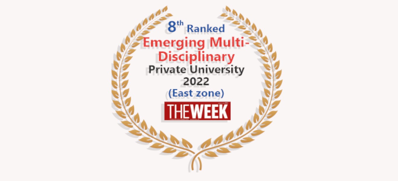 8th Ranked Emerging Multi- Disciplinary Private University 2022 (East zone) THEWEEK