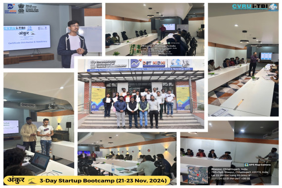 CVRU iTBI proudly hosted ANKUR: 3-Day Startup Bootcamp, empowering young innovators to transform ideas into impactful ventures