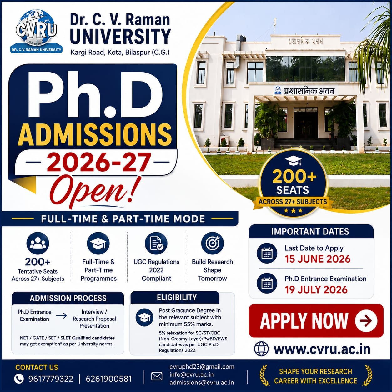 Ph.D. Admissions 2026-2027
